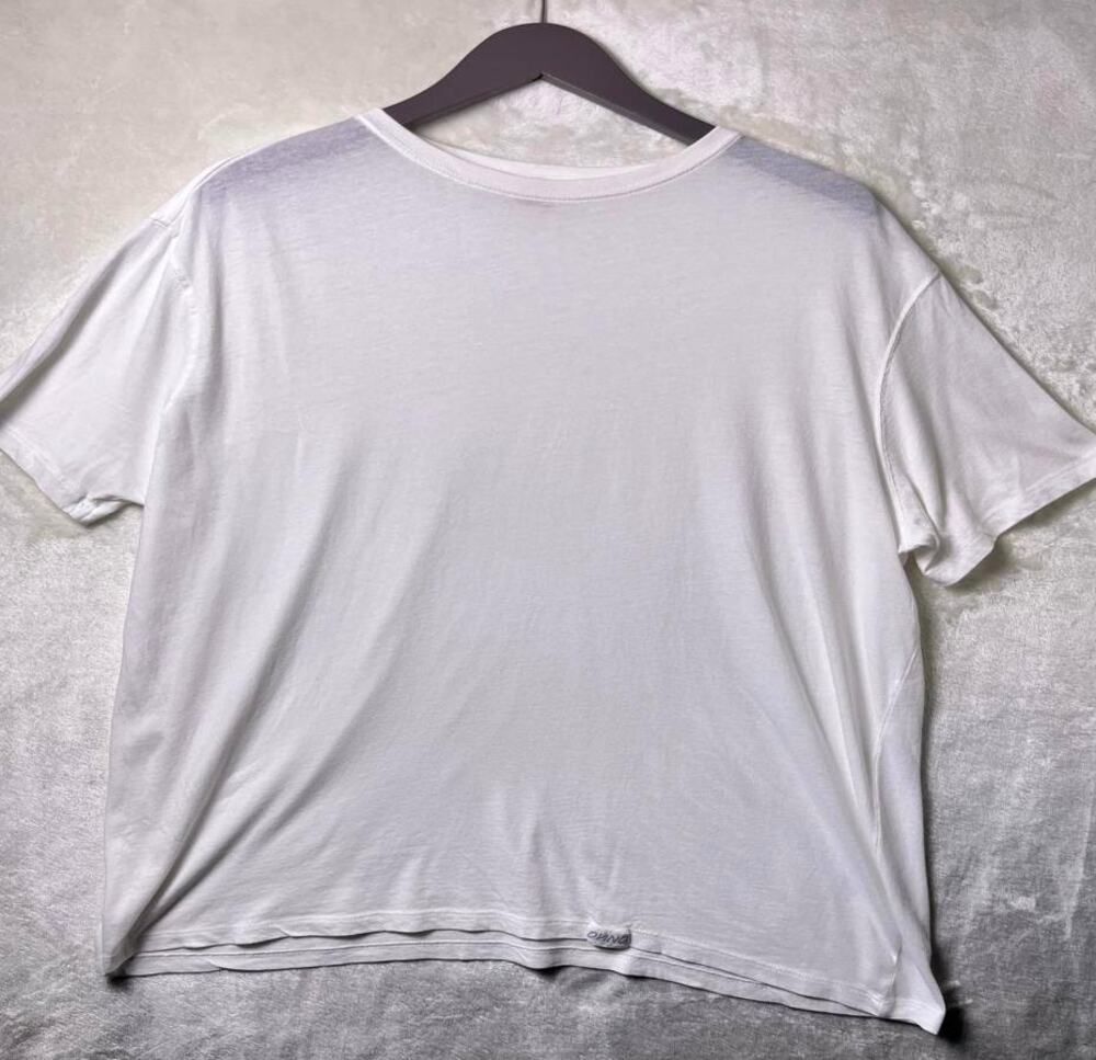 Onno Organic Cotton T-Shirt Men's XL White Crewneck Short Sleeve Athletic Fit
